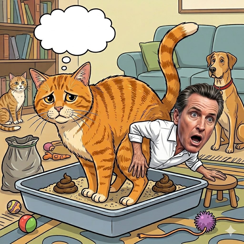 Dpr06424's tweet photo. @CAgovernor Just a talking turd! https://t.co/fcUkt8l93k