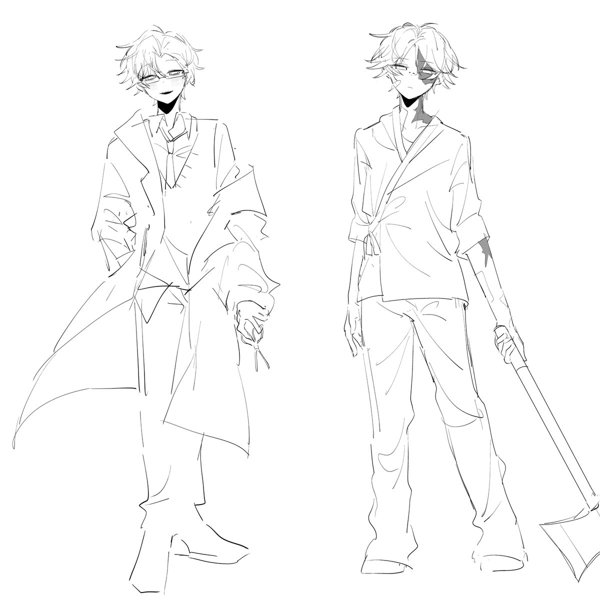 nortpheus/orphnort doodles... i guess... 
