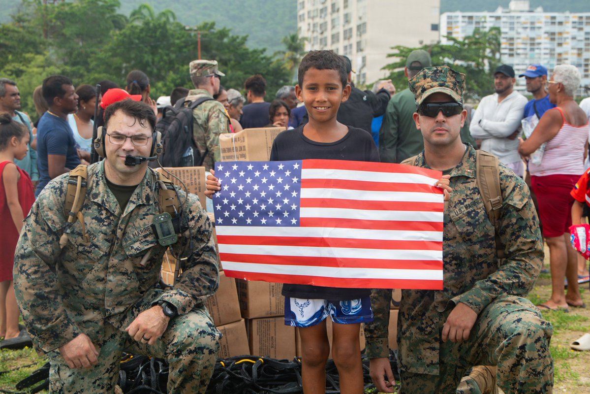 DanielDiMartino's tweet photo. Venezuela is not Iraq.

Venezuelans love America.

Now just get rid of the evil regime left. The people are with America. https://t.co/6hNkVV5IxM