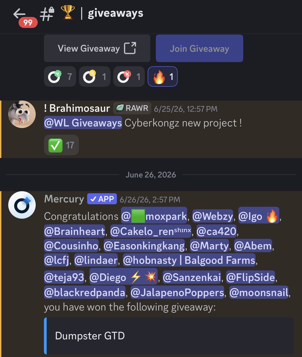 Cakelo_Ren's tweet photo. Thanks @Claynosaurz Got a WL for @CyberKongz #dumpstr and got a diamond NFT.
W for me. https://t.co/hQ8vUXCHmb