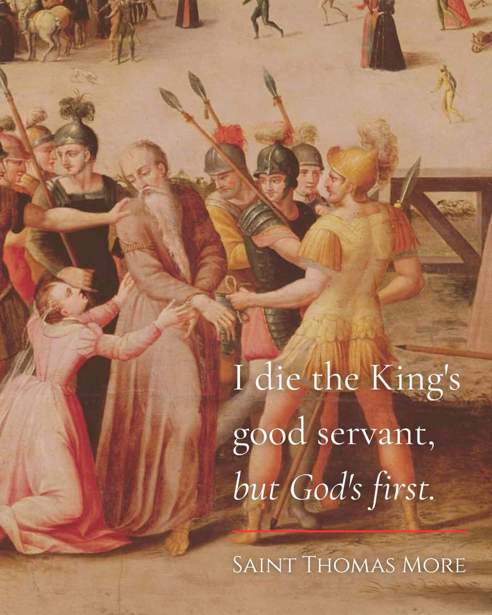 stmasb's tweet photo. Today we are prayerfully remembering Saint Thomas More's execution and entrance into heaven. https://t.co/zqpY56SwQQ