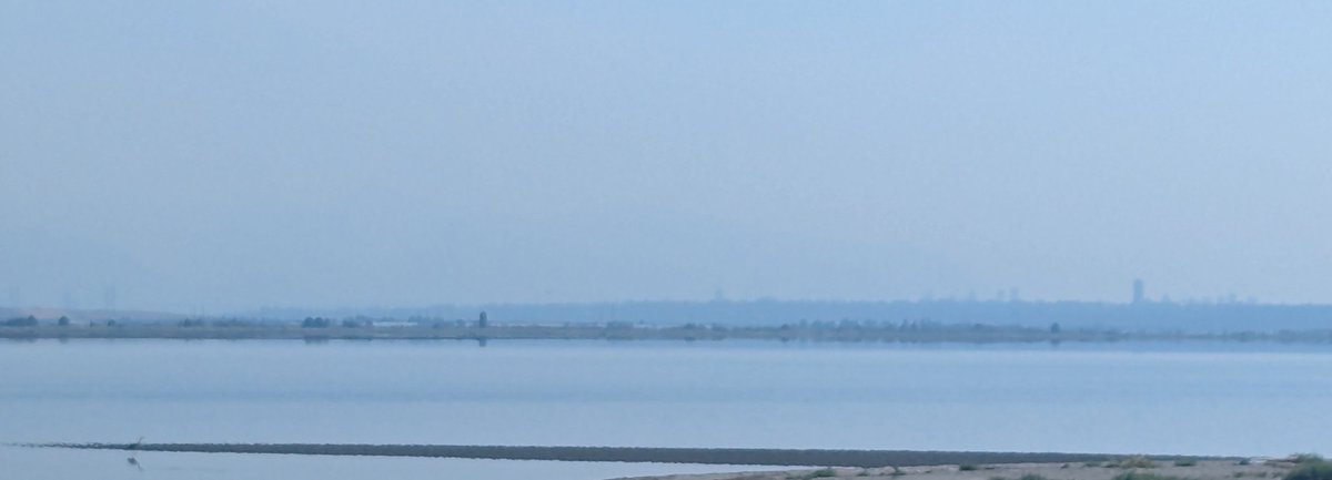 pmagn's tweet photo. Bit smokey today in the lower mainland 💨 Vancouver BC #pnw 
#BostonBarBC Fire #bcfire #wildfires #BrunswickCreekFire https://t.co/H6eONEA60d