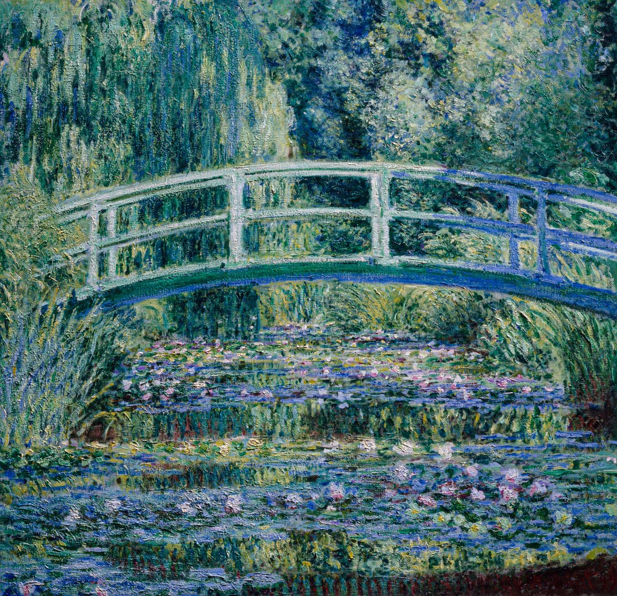 ultraneet_'s tweet photo. Water Lilies and Japanese Bridge by Claude Monet, 1899. https://t.co/UGLObIw8kY