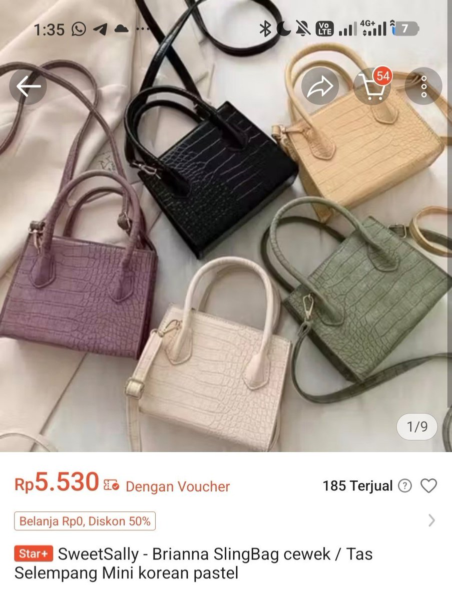 Bio_Lesson's tweet photo. 🔥 SweetSally Brianna SlingBag Mini Rp5.530

Model Korean pastel cantik &amp; praktis ✨ Cocok daily!

Link: https://t.co/U74HQj3JNt

Buruan tambah tas baru! ⏰🔥

#SlingBag #TasMini #FashionWanita
Jangan lupa follow untuk promo, info diskon dan kode voucher setiap harinya https://t.co/0cDZqaR0WN