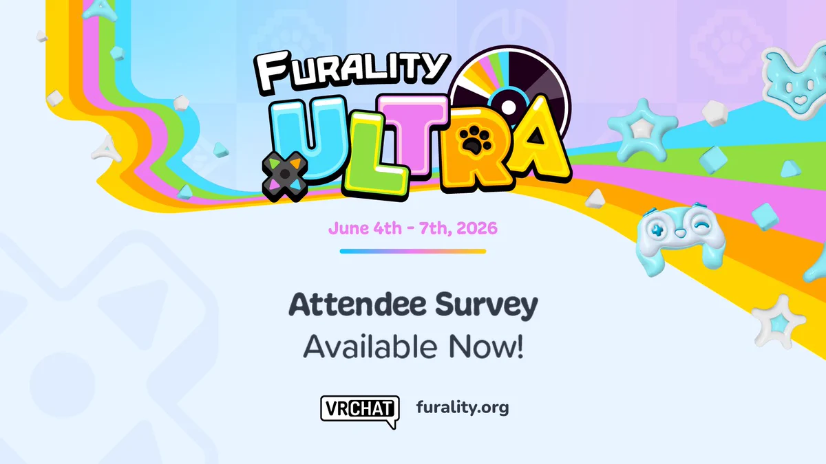 Furality Ultra logo.

Text:

Attendee Survey Available Now!