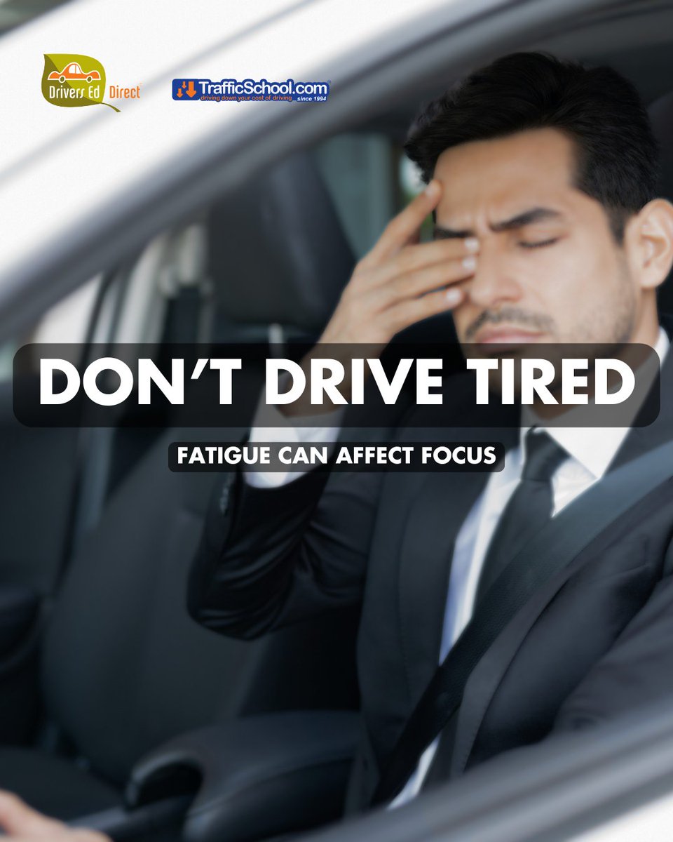 trafficschooled's tweet photo. Holiday weekends can leave drivers feeling tired, rushed, or distracted. If you are driving today, make sure you are alert and ready before getting behind the wheel.
Staying focused helps keep everyone safer.
#DriveAlert #TrafficSafety #DriversEdDirect #TrafficSchoolcom https://t.co/3d7yH7DYsR