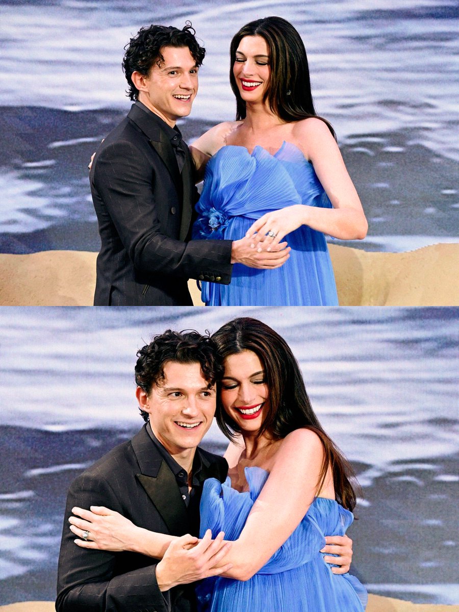 HollandLookbook's tweet photo. Tom Holland &amp; Anne Hathaway (2026). https://t.co/KEaBuZTDss
