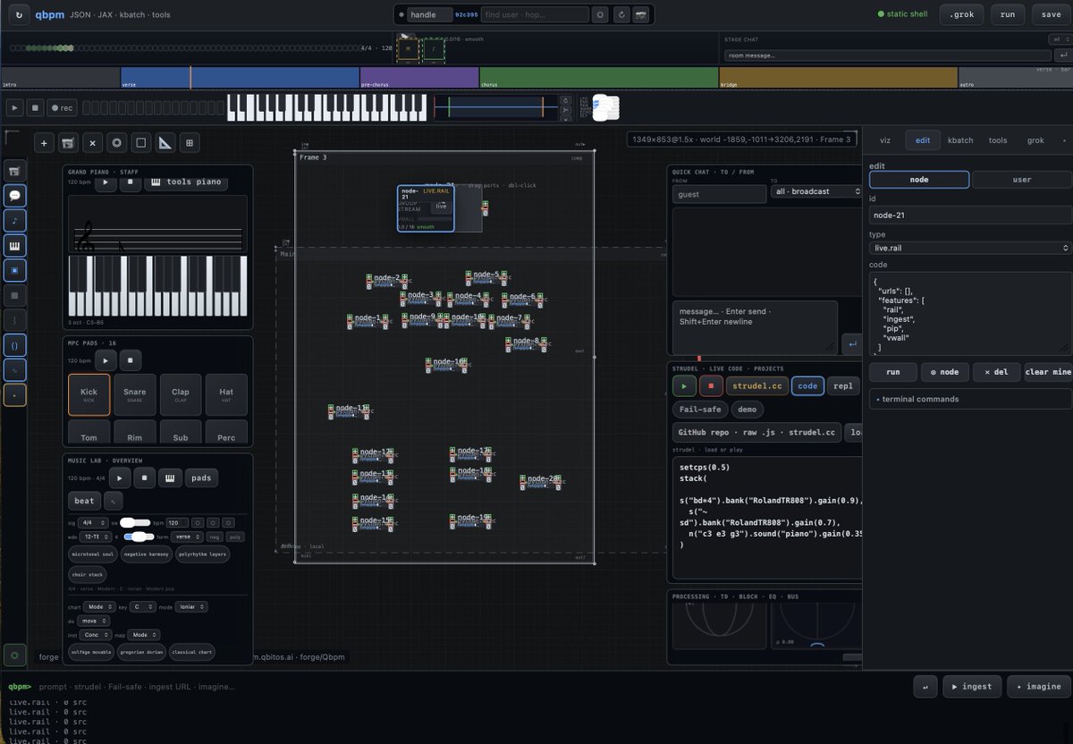 tadericson's tweet photo. @daitomanabe is there a way to fork this project I'm working on and develop out the video node visual side to handle things like that ~ https://t.co/yBht72QAZW https://t.co/YowRy3gkk0