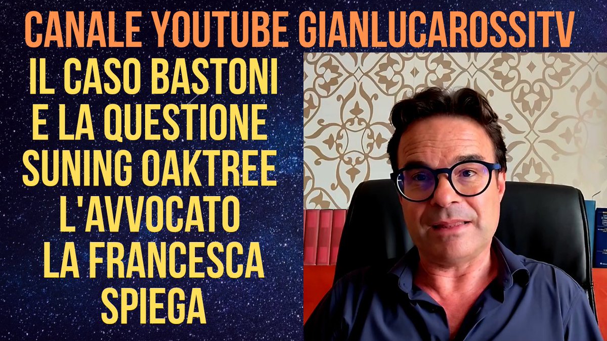 gianlucarossitv's tweet photo. Video-editoriale del 6.7.2026
Le due questioni legali #Bastoni e il supposto contenzioso #Suning-#Oaktree, di cui parlano i tifosi dell'#Inter, spiegate in modo serio dall'avvocato Michele La Francesca (@miklafranc).
Ne parlo qui:
https://t.co/fDlM3O8Z4G https://t.co/BGZvoyPBcI