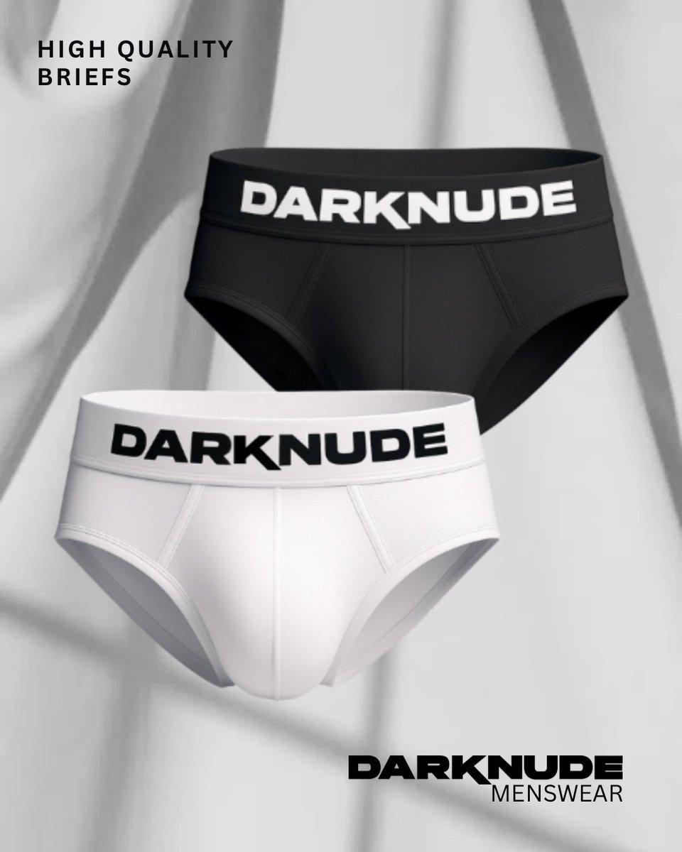 darknude_com's tweet photo. The DARKNUDE Briefs in Black or White, deliver a clean, modern look with a supportive fit and premium comfort.
DISCOVER \\ https://t.co/WPOKvQs5F8

#DARKNUDE #Menswear
[Sexy. Unique. And Rebellion.]
#Jockstraps #Briefs Boxers #Harness Shirts Singlets Socks https://t.co/jumAE2dZOE