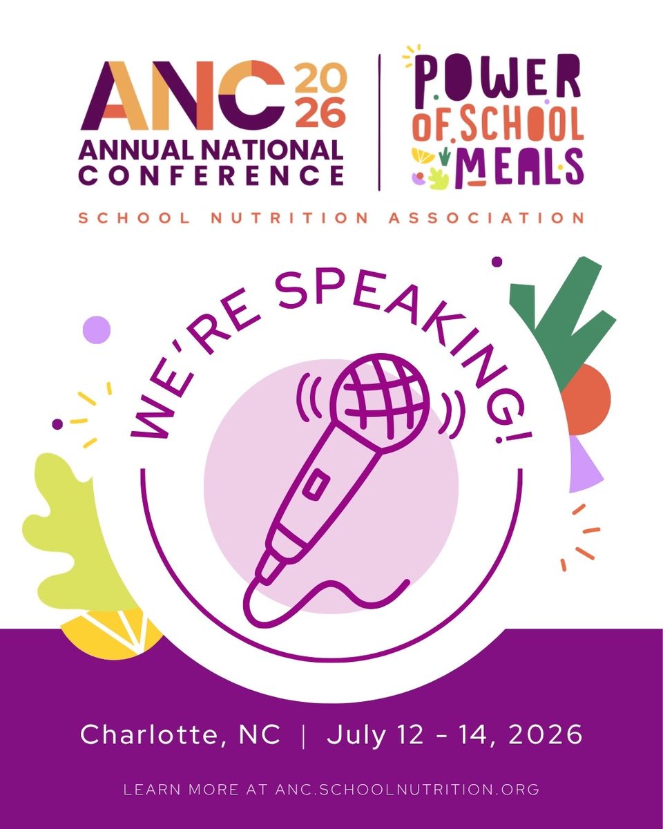 PlantPoweredSMC's tweet photo. We're honored to be speaking at SNA's Annual National Conference! Join our session, "Beans, Peas, and Lentils: Elevating Plant-Based and Culturally Diverse School Meals," featuring Barbara Gates, Jason Tepper, Madison Washington, and Meghan Jones.
#schoolfood #plantbased https://t.co/EEVTs3TLj5
