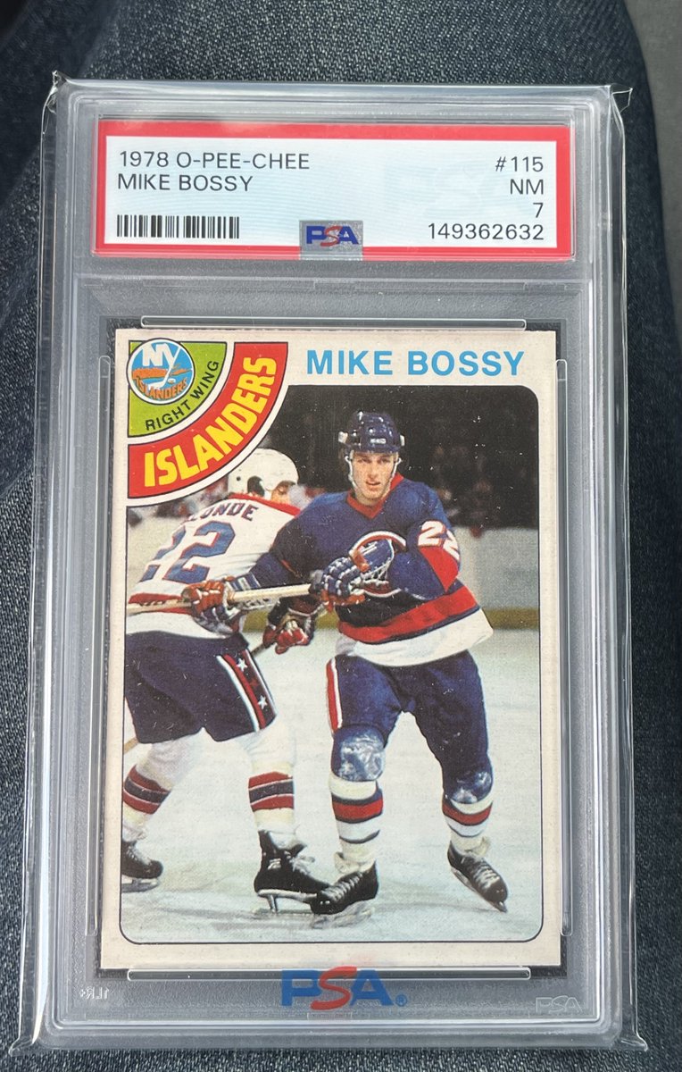 burnsieoriginal's tweet photo. I added this sharp Mike Bossy rookie to my collection today. https://t.co/djgpvJJtYB