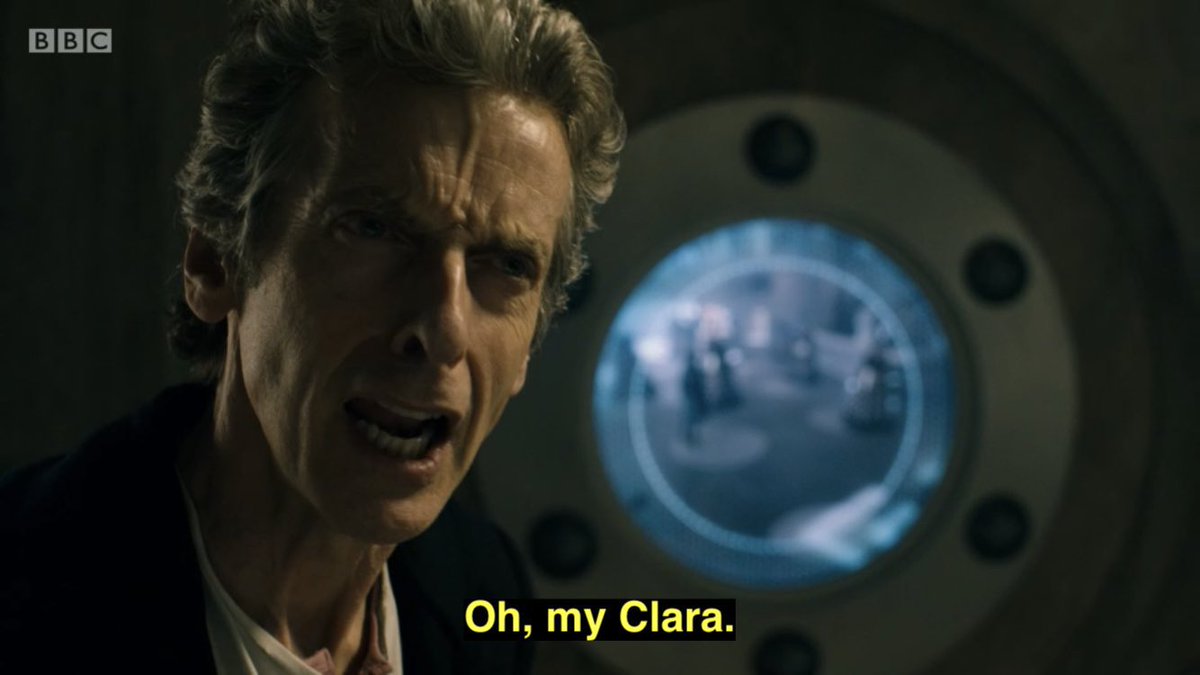 DiscipleOfBrad's tweet photo. Very normal about the way the Doctor repeatedly refers to Clara as ‘his’ https://t.co/C0HWytYzPB
