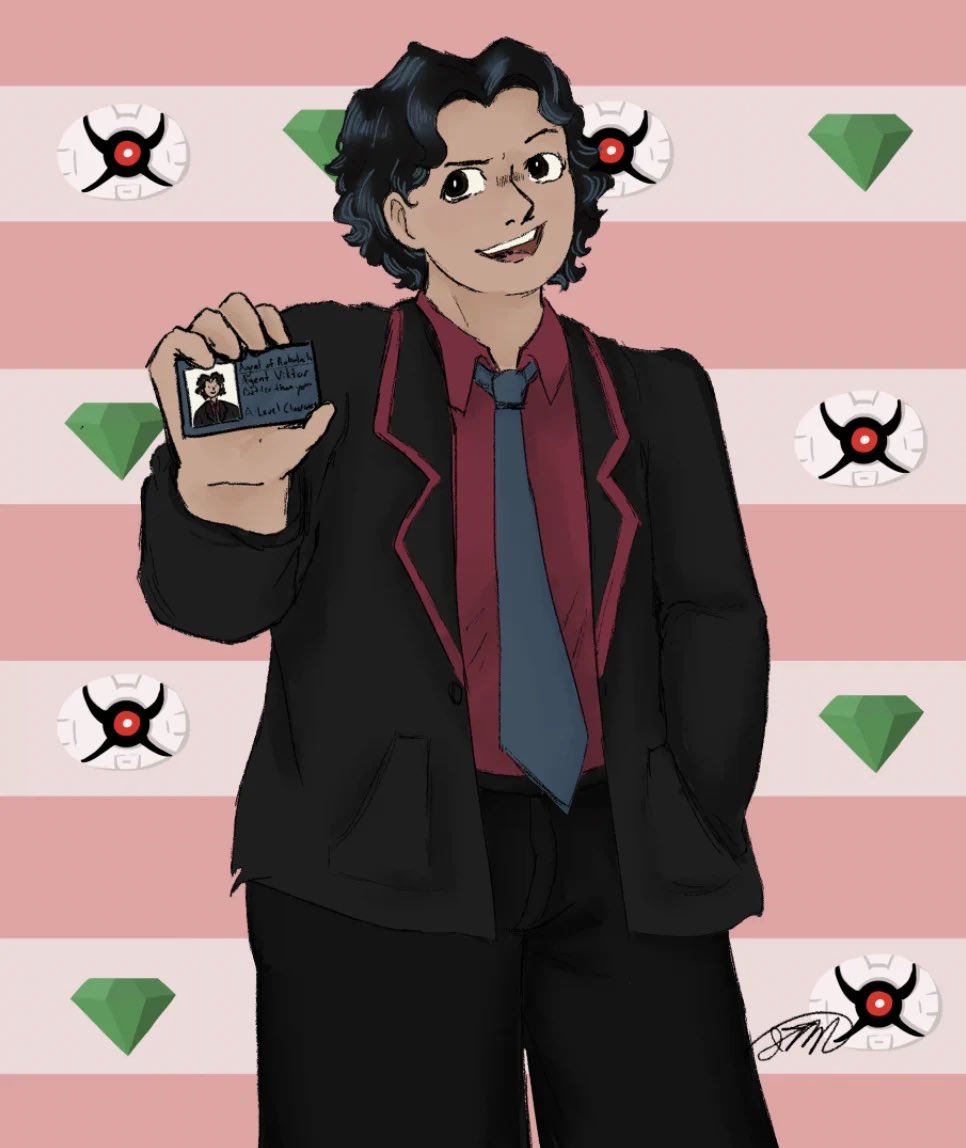 Weird_Route's tweet photo. @planandxecution Get attacked!!!! This was genuinely so fun to draw, I need to make a full agent sona for myself at some point https://t.co/kBsJVqCyNS
