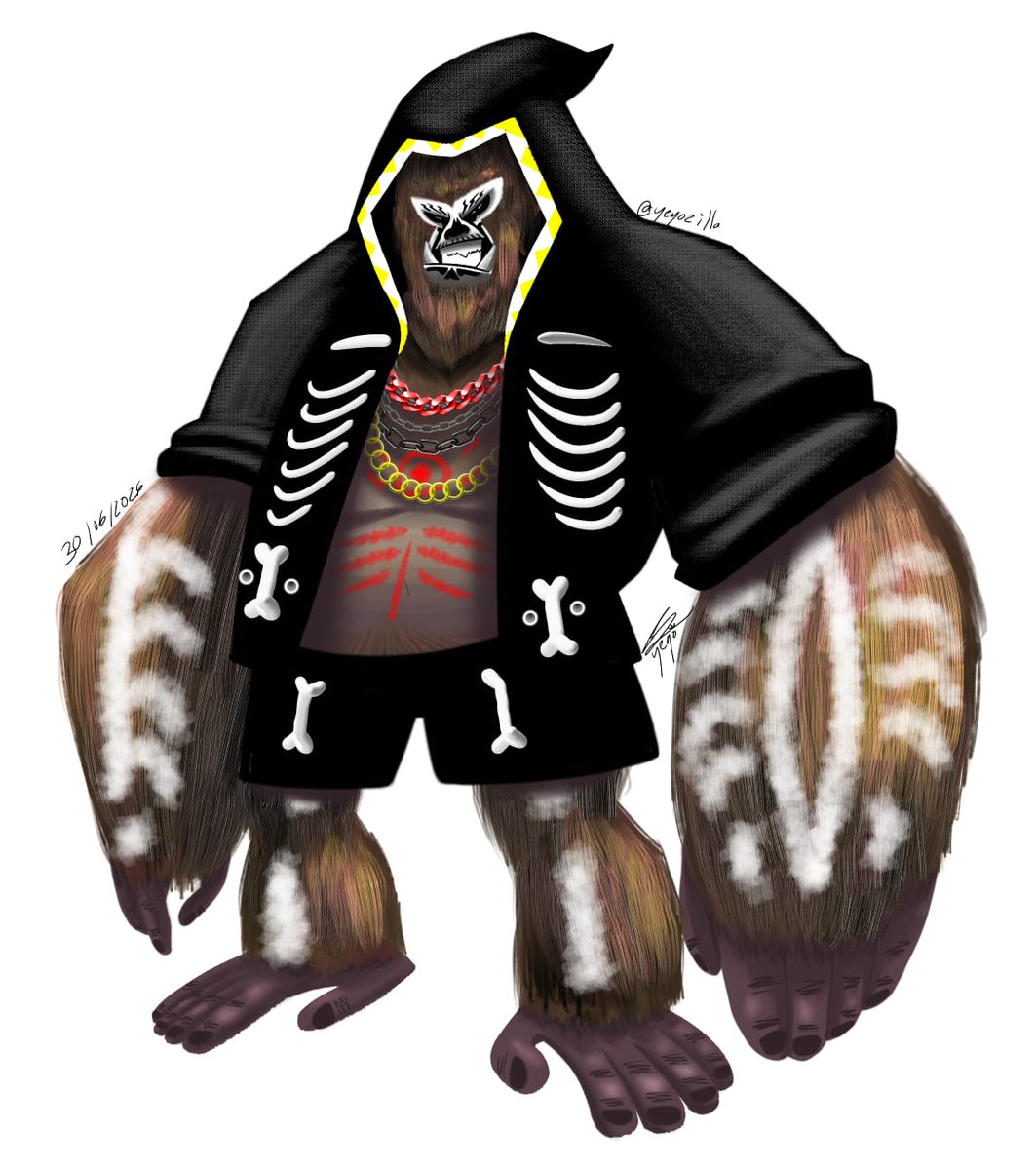 SElyoenay's tweet photo. El Rey Kong 
creo que su diseño sonaba mejor en mi mente, pero bueno que opinan https://t.co/xFlnYWSgZu