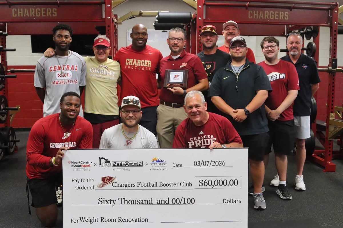 CHSChargerFB's tweet photo. Incredible day dedicating the new weight room. Huge thank you to everyone who made this vision a reality for our athletes. The future is bright, and Charger Nation is Charged Up! https://t.co/lqbkOJWmaB