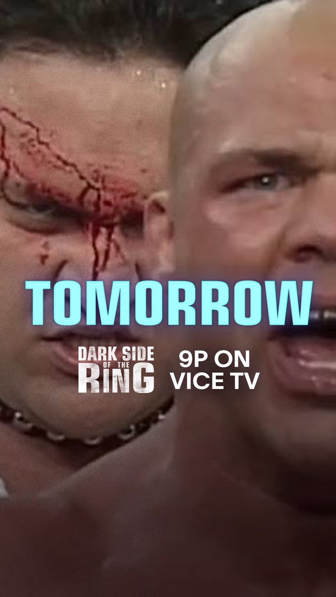 DarkSideOfRing's tweet photo. TOMORROW.

The biggest story we’ve ever told begins.

Dark Side of the Ring returns with the first two hours of “Jeff Jarrett &amp; The Battle for TNA.”

9PM ET on @VICETV. https://t.co/uPpAEyVv7T
