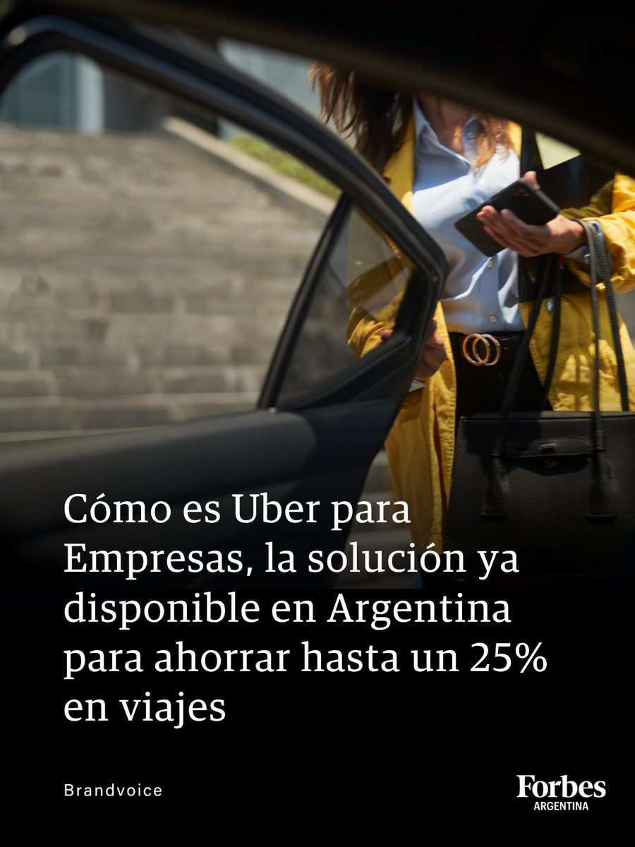 forbesargentina's tweet photo. Cómo es la solución tecnológica de @Uber_ARG que permite a las empresas acceder a servicios de movilidad y/o entrega, centralizar la gestión de viajes y comidas, mejorar el control de gastos y optimizar costos.

🔗Leé más en la nota en nuestra web: https://t.co/Um1dQZ7Pol https://t.co/vAeM34JJfX