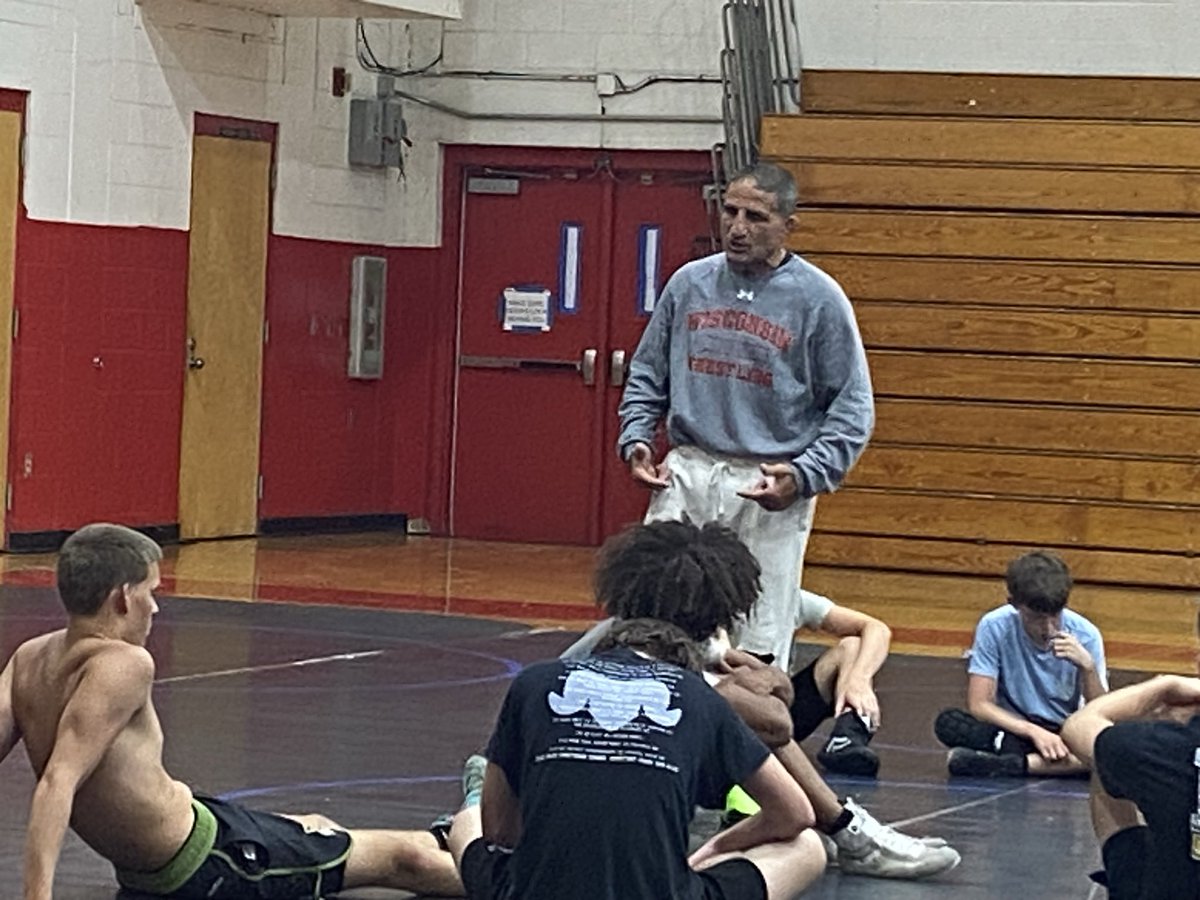 ByCoreyDavis's tweet photo. The GOAT is nearly back home @ChrisBono is hosted  a wrestling clinic today and again tomorrow at Interlachen. 
@BothSidesSports @JustinBarneyTV @CFreemanJAX @BrentASJax @brentbeaird  @DuvalSports @Noah_ram1 https://t.co/9eDpZFv0pw