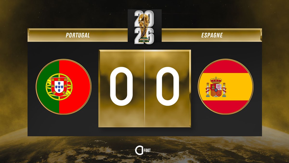 ActuFoot_'s tweet photo. ⏱️ C'EST PARTI POUR CE CHOC DES HUITÈMES DE FINALE ! 

PORTUGAL 🇵🇹   ⚡️  🇪🇸 ESPAGNE https://t.co/RtdISsb3oQ