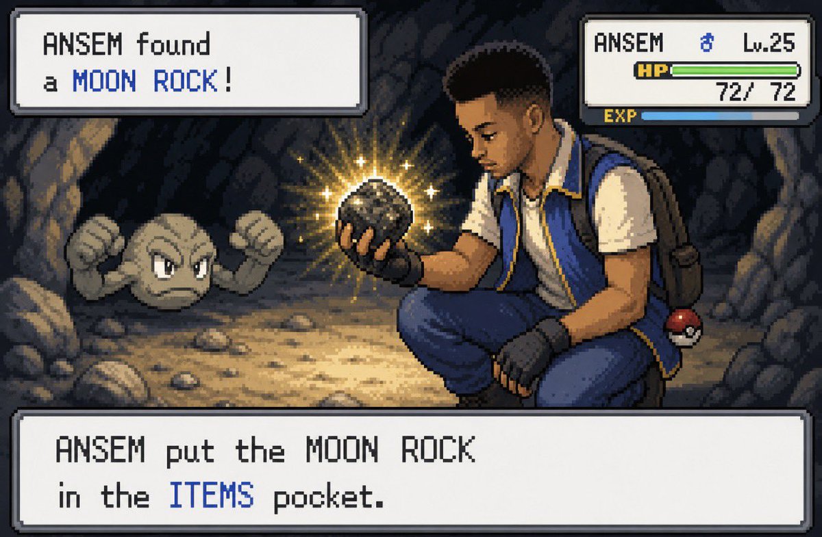 moonrocksol's tweet photo. once ansem found the moon rock, his life changed forever 🌕 https://t.co/iiabL2mq3M
