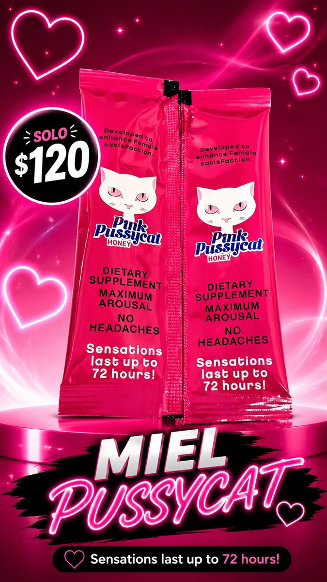 Len_Priscila's tweet photo. 🩷 Pink Pussycat Honey 🩷
💲$120 por sobre.
🎉 -20% en menudeo por WhatsApp o en sucursal presentando este mensaje.
📲 https://t.co/NhAKxAhDx5
📍 https://t.co/6jVD0oja3o
#pinkpussycat #priscilalenceria #ofertas #bienestarintimo #mexico🇲🇽 https://t.co/Kxs9FsrXX9
