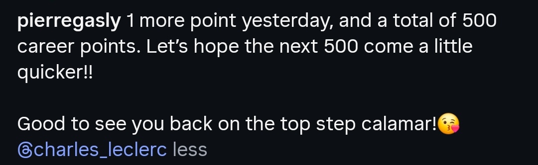 leclercsletters's tweet photo. "good to see you back on the top step calamar" ❤️ https://t.co/UgSxhYLU1U
