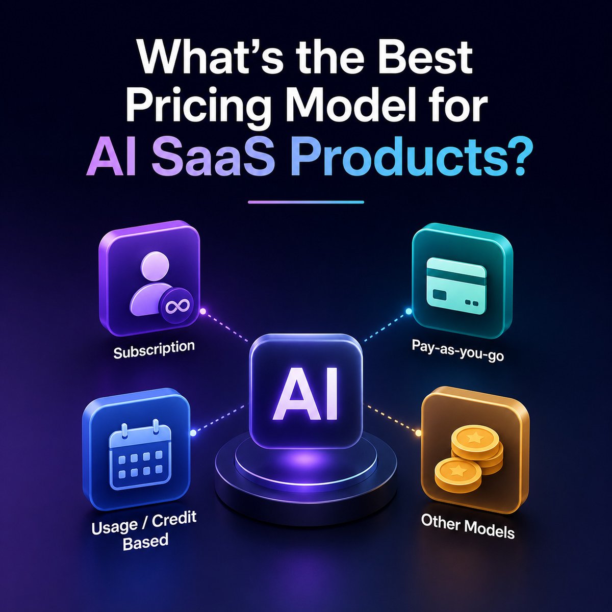 ChethanaMPerera's tweet photo. One thing I've been thinking about lately:

What's the best pricing model for AI SaaS products?

Monthly/Yearly subscription?
Pay-as-you-go?
Credit-based?
Something else?

Personally, I'm leaning toward a credit-based model. AI usage isn't the same for everyone. Some users might generate 5 outputs a month, while others generate 500. Credits feel a bit more fair and predictable.

Curious what everyone else thinks. If you're building or paying for AI tools, what pricing model do you prefer, and why?