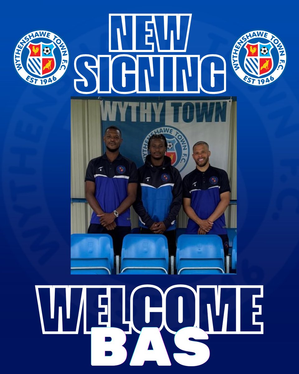 WTFC1946's tweet photo. The managers have been busy…. We’ve also signed Bas Yusuf, the 22 year old spent time in the youth setup at Macclesfield and more recently Northwich Victoria. 
A winger who can also play left back, he’s a skilful player and is showing great potential.
Welcome to the Town Bas👊🏻💙
 #wythenshawe #football #nonleague #manchester #fyp