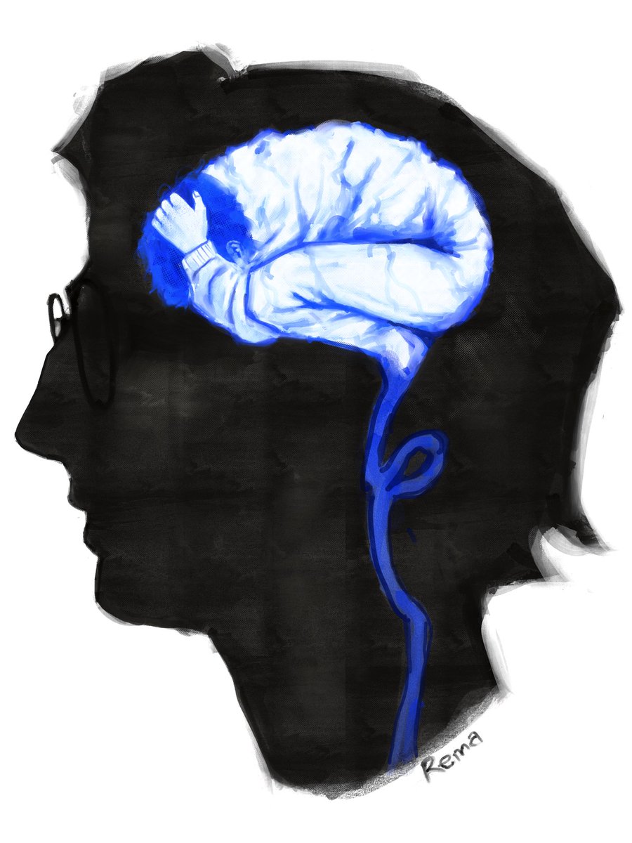 remaartt's tweet photo. The concept that our brain is a mini version of us, which tries to protect itself from us. 

#mikewheeler #sketch #miwi #byler https://t.co/Ui34PvWb7E