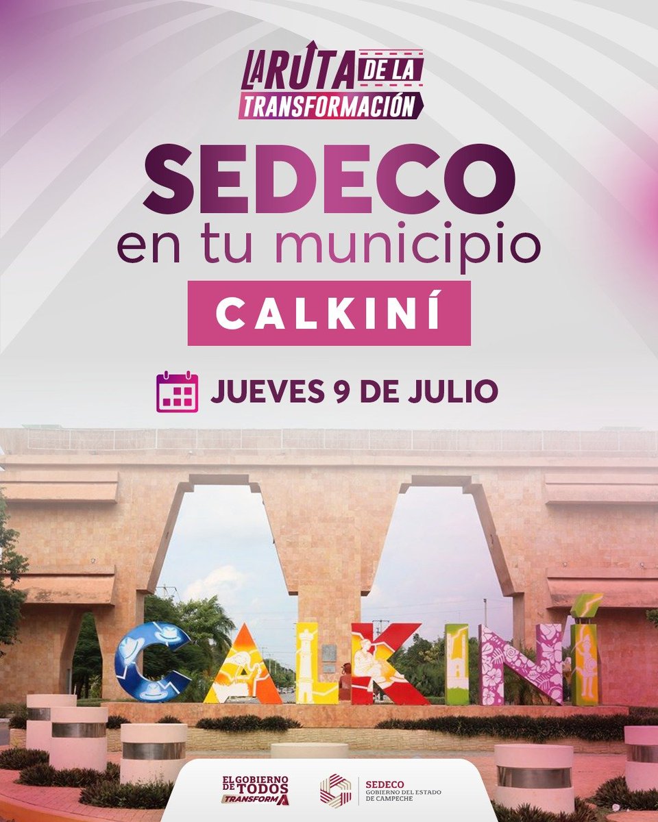 JLavalleMaury's tweet photo. Como parte de la #RutaDeLaTransformación, el equipo de la @SEDECOCAMPECHE  estará presente en #Calkiní acercando programas, apoyos y servicios para emprendedores, empresarios y todas las personas interesadas en fortalecer sus proyectos.

Seguimos recorriendo el estado para llevar más oportunidades de desarrollo económico a las y los campechanos. #economíacampeche