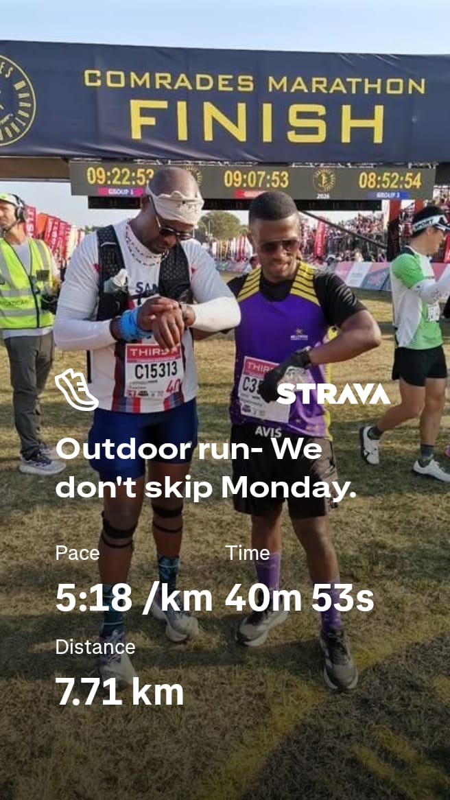 DeciousMolekoa's tweet photo. We don't skip Monday ๐โโ๏ธ๐โโ๏ธโโ
#LetsRunCGA
#PurpleTeam ๐๐๐
#HollywoodAthleticsClub
#SekgwantshaNeverGiveUp
@HWAthleticsClub
#FetchYourBody2026
#NeverGiveUp https://t.co/bskgtV0o7R