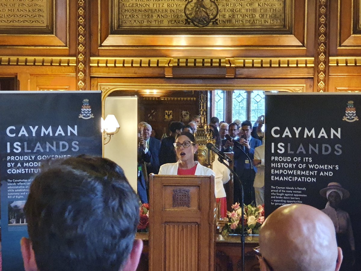FalklandsRepUK's tweet photo. It was great to be with our friends from the Cayman Islands as they celebrated their Constitution Day at a special reception hosted by @CommonsSpeaker. #Cayman #ConstitutionDay ๐ซ๐ฐ๐ค๐ป๐ฐ๐พ
@caymangovt | @OTPCayman https://t.co/q5tgtA0kFs