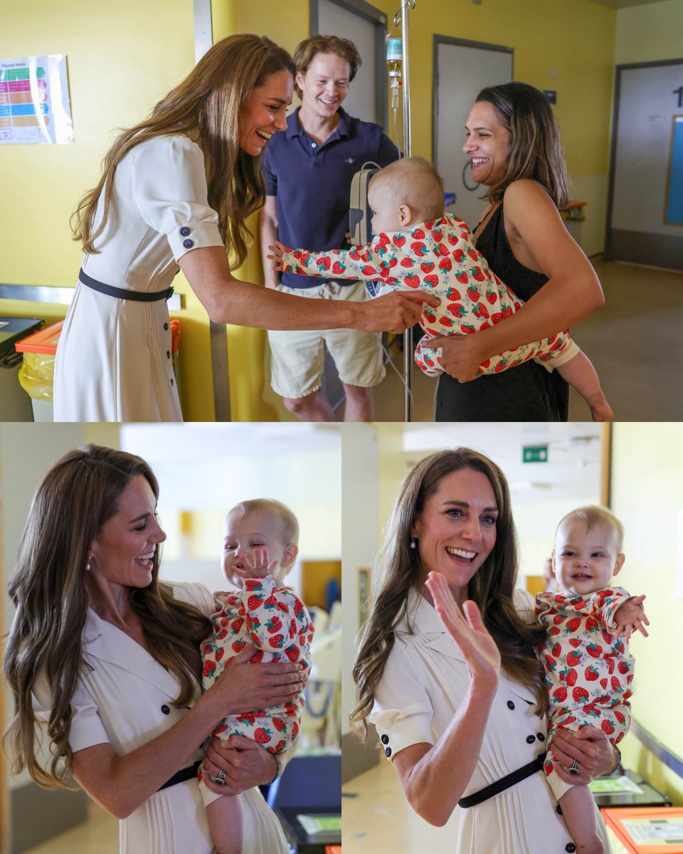 HRHPWales's tweet photo. So sweet 🥹😍

The Princess of Wales with baby Leo during a visit to Evelina London Children’s Hospital earlier today. https://t.co/Ax3I20pfyd