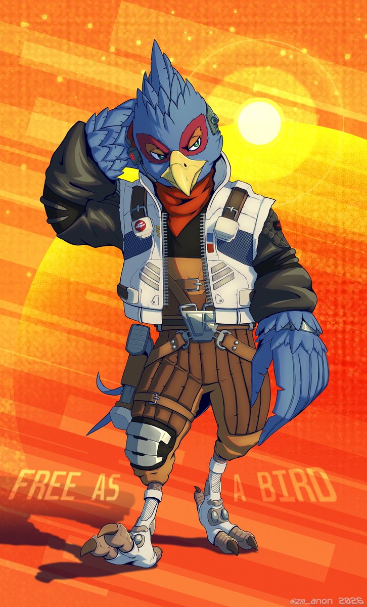 ZM_Anon's tweet photo. Finally got this done.

I love what they did w/ Falco in the remake.

#StarFox 
#Nintendo 

art by me. https://t.co/OHGb6vCW5I