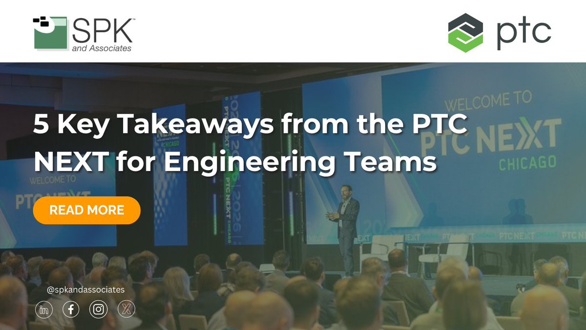 spkaa's tweet photo. Discover all the new announcements from PTC NEXT in this blog. We discuss PTC's new product release strategy, modernizations to their current products, and more. 💫
https://t.co/af8CWX2JCA
#PTC #PTCNEXT #NewProduct #Modernization #Windchill #Creo #Codebeamer #Onshape https://t.co/J3HxLTsqrj