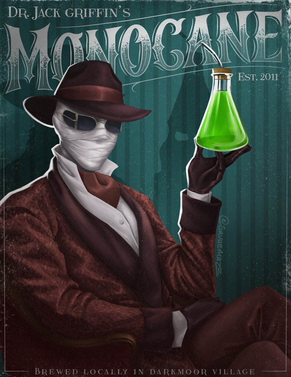 savaemazz's tweet photo. Dr. Griffin my (other) beloved 💚🧪 #DarkUniverse #EpicUniverse #Procreate https://t.co/tZWrgrRoOP