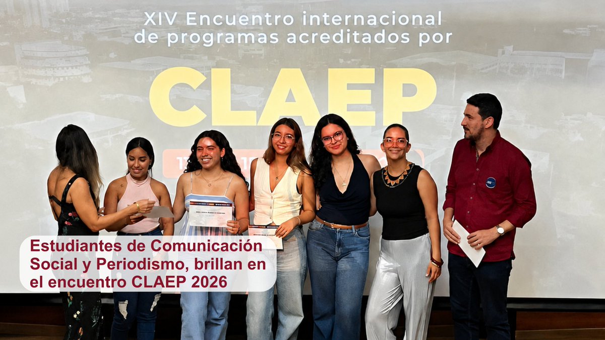 redmutis's tweet photo. Estudiantes de Comunicación Social y Periodismo, brillan en el encuentro CLAEP 2026.@lauao 
https://t.co/0R0TZTapRO https://t.co/phpA83B238
