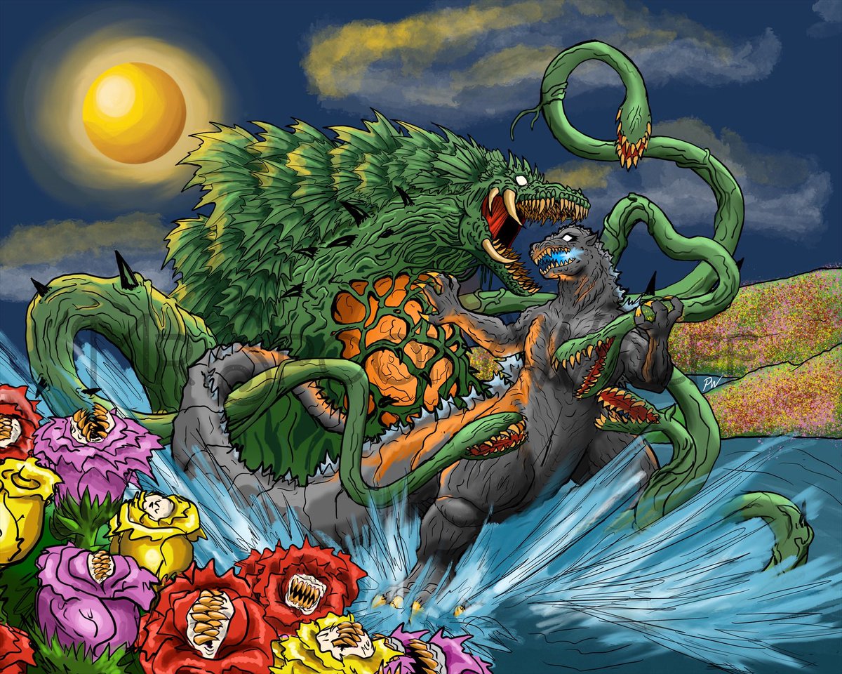 NecroGodzilla's tweet photo. Godzilla vs Biollante https://t.co/SeXOP99u4F