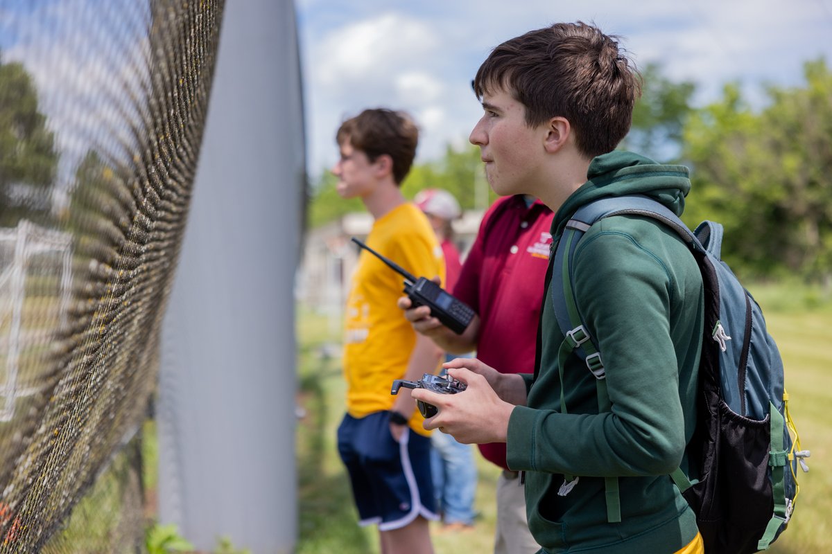 ICTASVT's tweet photo. Time flies when you're having fun! ✈️ 

In the month of June, the Virginia Tech Drone Park hosted 13 groups, including 5 summer camp programs.   

Interested in hosting your students, colleagues, or working group at the Drone Park? Visit https://t.co/dve0228ptt. https://t.co/pJTpXfIvqd