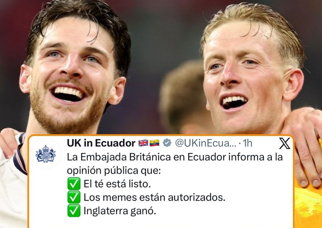 StudioFutbol's tweet photo. Embajada del Reino Unido y su guiño a Ecuador tras eliminar a México https://t.co/yhM8aazb2P https://t.co/RxKWx0D2RR