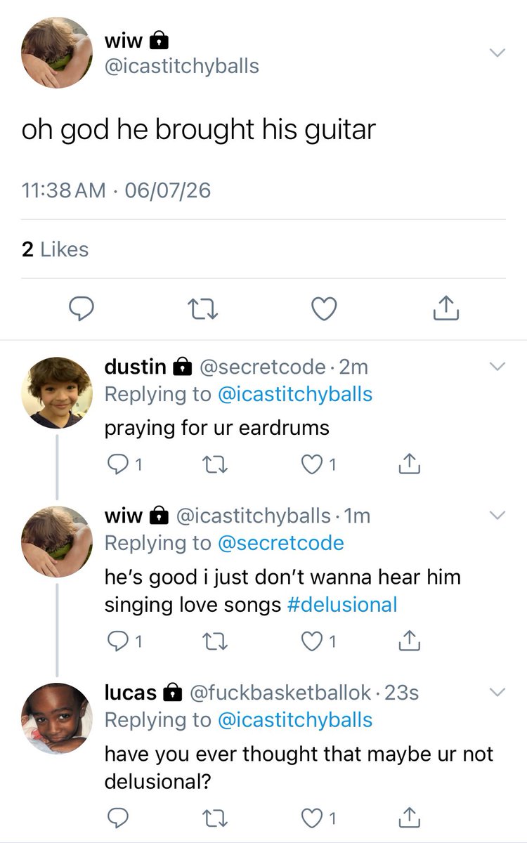 colabyers's tweet photo. mike serenading will until he gets the hint is real to me https://t.co/0lMvad9ICg