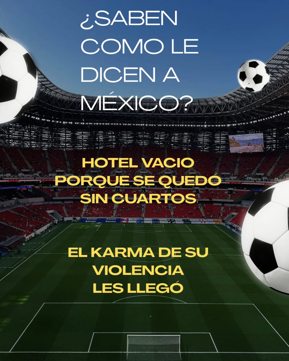 CeciliaPui62095's tweet photo. @RAMIROMARRA El Futbol está en el ADN de los Argentinos, y tambien es Patria. Que no nos burlen con las Malvinas, hasta los ingleses son respetuosos con eso, por eso me alegro que México ya fue !!! Eso por odiar tanto...el karma existe... https://t.co/hQrbDtIEK3