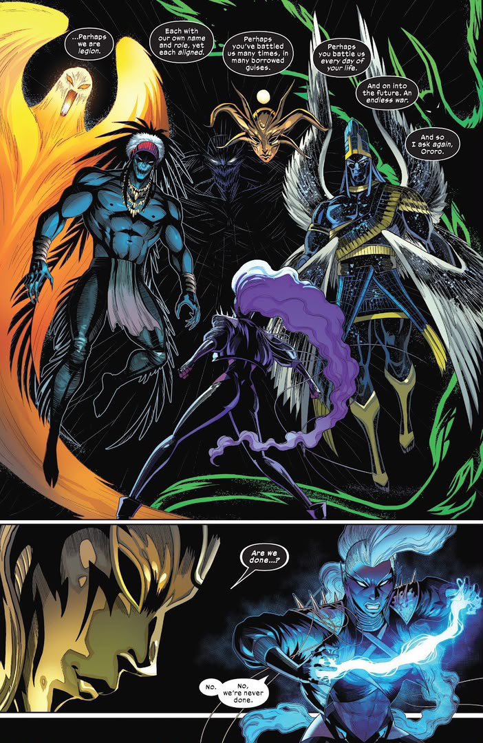 rainstorm234's tweet photo. Storm wins. His avatar of the blue version is yet to show anything on the level of  combating 5 oppositional abstract forces of creation at once in their realm that conceptually transcends space-time continuum. https://t.co/nUMJ0ANCcl