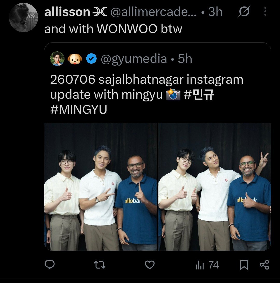 mwoomf's tweet photo. meanielarries but its just carats asking the right question abt mentioning the member beside mingyu becoz he endorsed the brand with him...its who you people  streotype minwon with shipping lens never respect them as basic member duo like how u do with other svt duos. https://t.co/MNUJYIlRaT