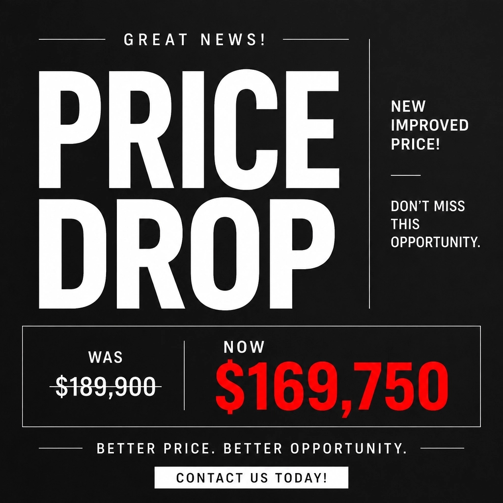 AREBrokers's tweet photo. 🚨 PRICE DROP! 🚀
Now $169,750! 
✨ 4 Bed/2 Bath | 1,452sf
✨ Sleek LVP Flooring
✨ Modern updated baths
✨ Fenced yard + patio! 🏡
Act fast: call today! 📞
What’s your favorite feature? 🏡✨
#RealEstate #NorthAlabama #PriceDrop #DreamHome https://t.co/ndQd2m6CWS
