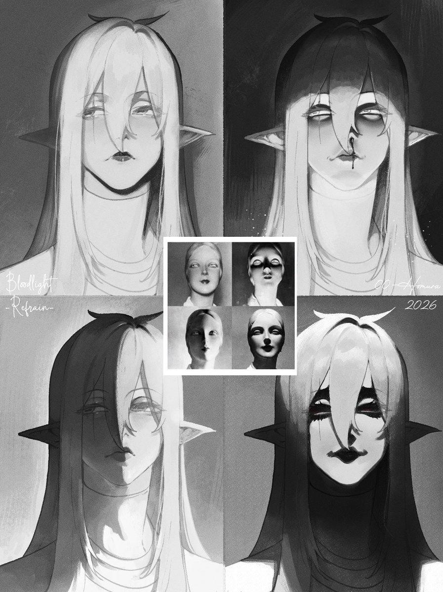 00_Homura's tweet photo. [oc] Mother Almonde value study. Aimed for “ethereal” and wound up with “MILF in various stages of needing a power nap” https://t.co/sUNbWTGKsB