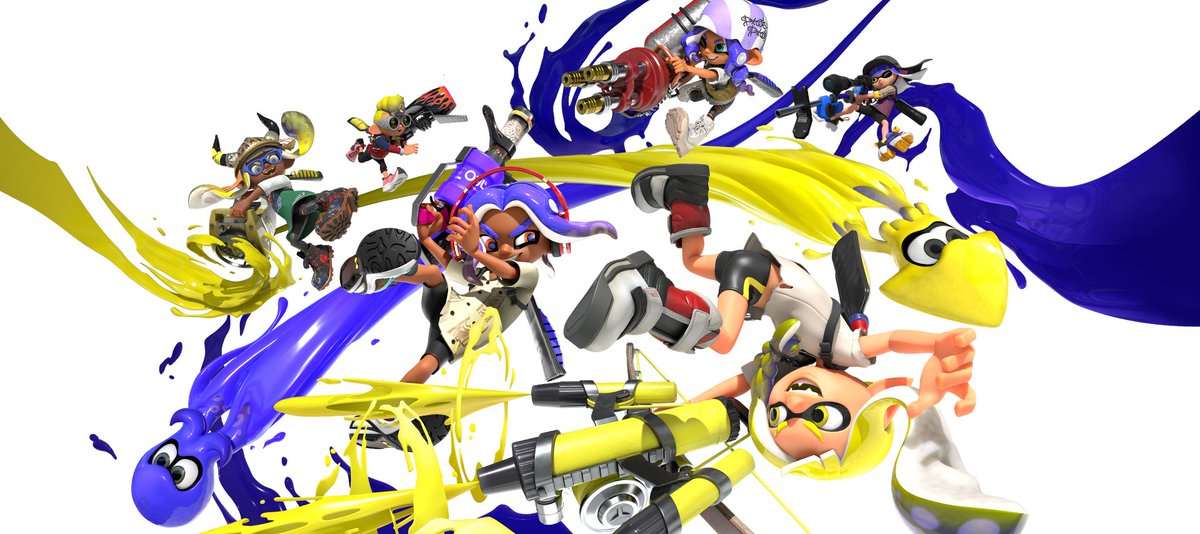 Stealth40k's tweet photo. Splatoon 3 art posted on Nintendo Today! https://t.co/mnuStUeNBD