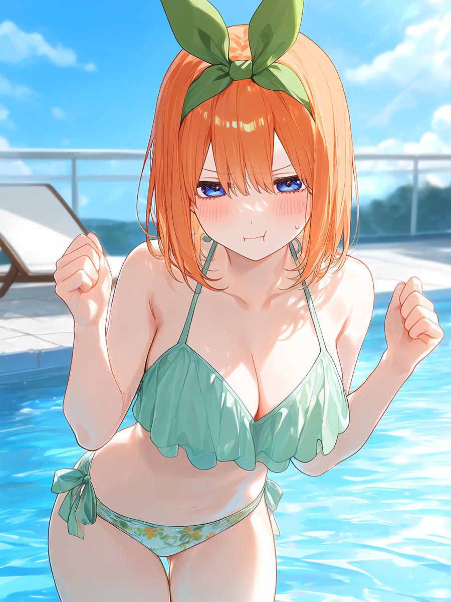 UKX30TkCX14211's tweet photo. 【嫉妬する四葉ちゃん🍀】

四葉ちゃん
「こっちに可愛い彼女いるのにどこ見てる
んですか〜.ᐟ」

#中野四葉 #AIイラスト 
#AIイラスト美少女 SFW illustration https://t.co/iZ6TImQh4z