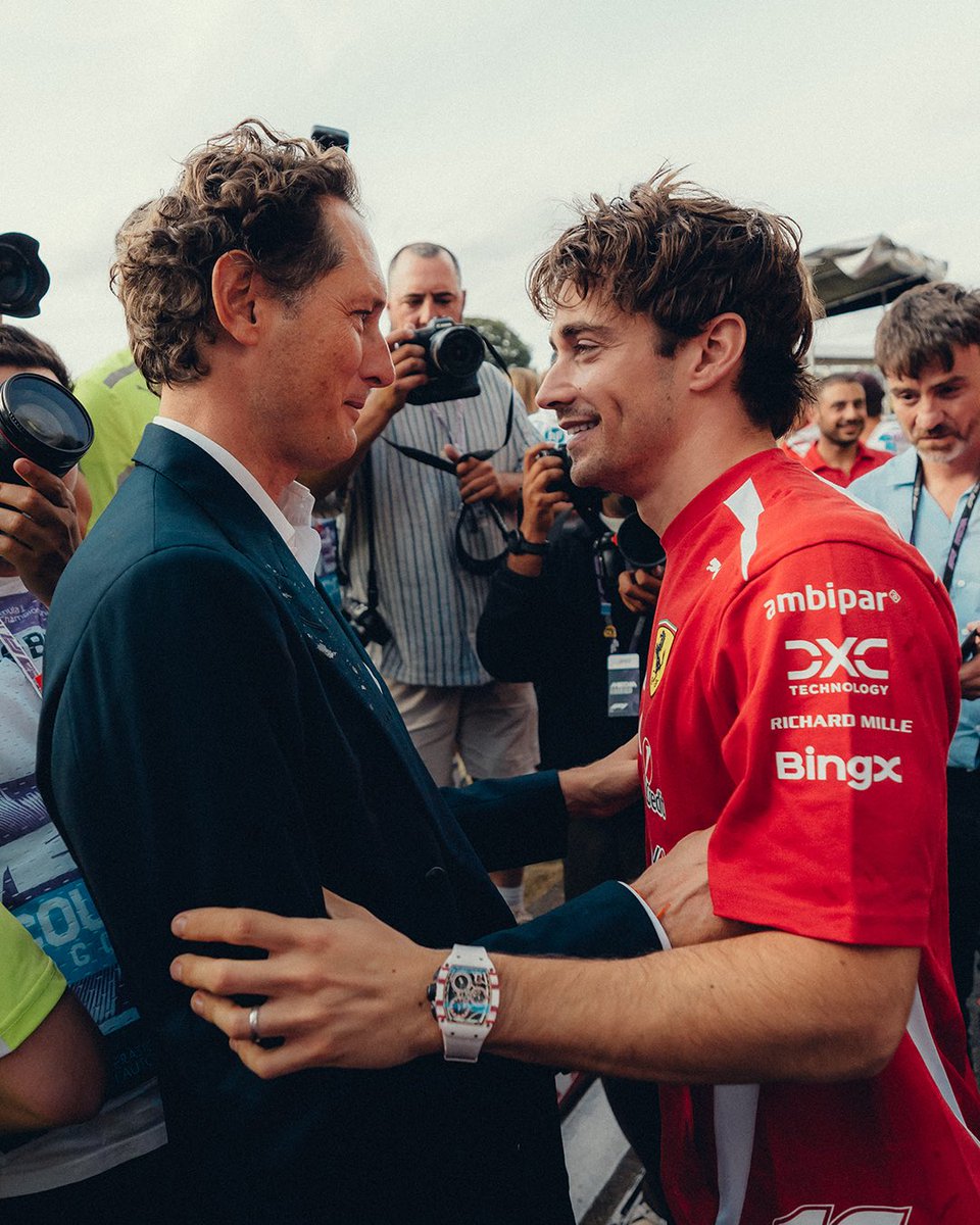 ScuderiaFerrari's tweet photo. Enjoying this one together 🙌🎉 https://t.co/Pdxh2jUqRR